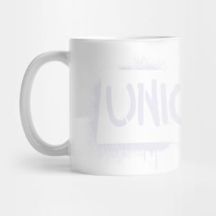 union stencil - white Mug